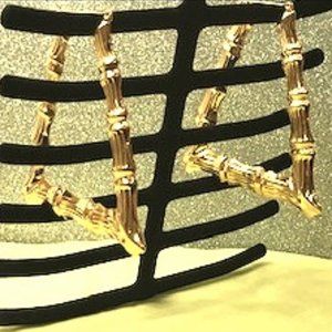 ***SOLD*** Bamboo Geometric Earrings